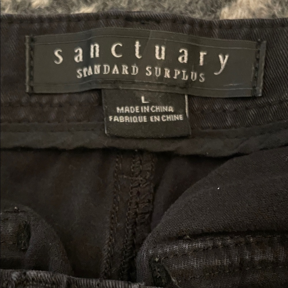 Sanctuary Reissue Cargo Pants Black, L - Picture 15 of 15